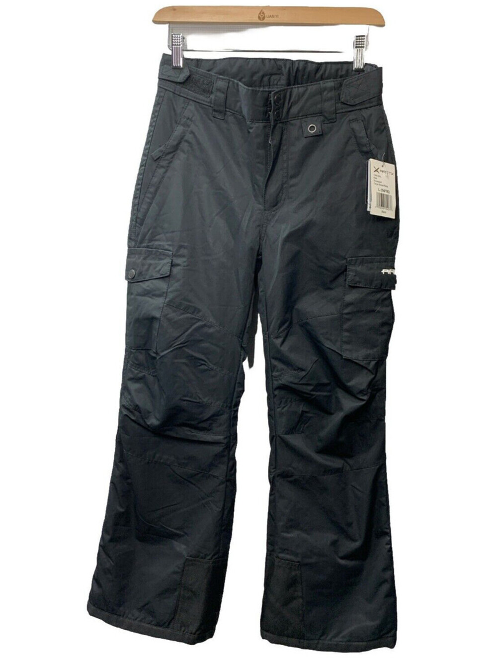 Arctix Black Kids Snow Sports Insulated 1540-00-L Cargo Long Pants Large (14-16)